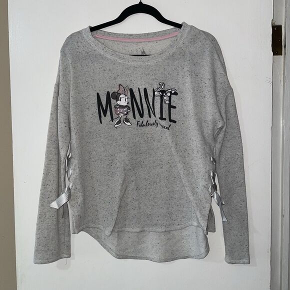 Disney Parks Side Bow Minnie Mouse Sweatshirt | M - Picture 1 of 15
